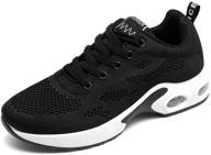 vwmyq womens running shoes: air cushion slip-resistant comfort and style in tennis sneakers logo