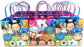 img 3 attached to 🎁 Маленькие многоразовые пакеты для вечеринок Disney Tsum Tsum (набор из 12 штук) - идеальные сумки для подарков на дни рождения и вечеринки