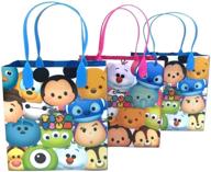 🎁 disney tsum tsum small reusable party favor bags (pack of 12) - ideal goodie gift bags for birthdays and parties logo