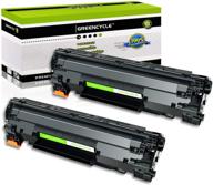 🖨️ greencycle ce278a 78a high yield toner cartridge compatible with laserjet pro p1566 p1600 m1536dnf printer (black, 2 pack) logo