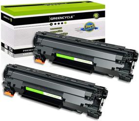 img 4 attached to 🖨️ GREENCYCLE CE278A 78A High Yield Toner Cartridge Compatible with Laserjet Pro P1566 P1600 M1536dnf Printer (Black, 2 Pack)