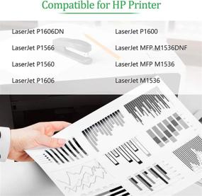 img 3 attached to 🖨️ GREENCYCLE CE278A 78A High Yield Toner Cartridge Compatible with Laserjet Pro P1566 P1600 M1536dnf Printer (Black, 2 Pack)