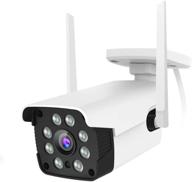 камера наблюдения для домашней безопасности на улице - 1080p wifi, ночное видение, 8-кратное цифровое увеличение, искусственный интеллект для обнаружения движения, мгновенное оповещение, влагозащита ip66, двустороннее аудио, поддержка облачного хранения/карты sd. логотип