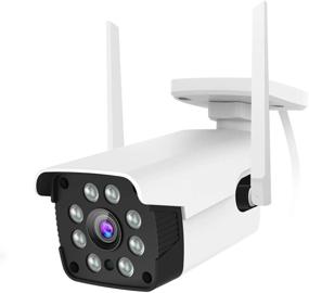 img 4 attached to Home Security Outdoor Surveillance Camera - 1080P WiFi, Night Vision, 8X Digital Zoom, A.I. Motion Detection, Instant Alert, IP66 Waterproof, 2-Way Audio, Cloud Storage/SD Card Support