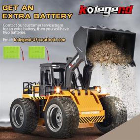 img 1 attached to 🚜 Powerful Rechargeable Kolegend Bulldozer Construction Vehicles: The Ultimate Building Companion