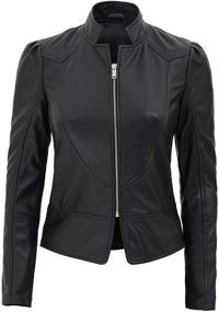 img 3 attached to Blingsoul Leather Motorcycle Lambskin 1307733