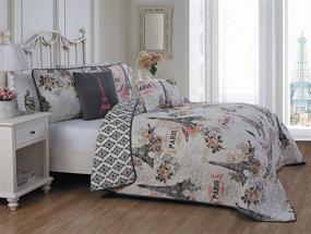 img 2 attached to Coral Queen: Discover the Avondale Manor Cherie 5-Piece Quilt Set