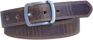 jeereal leather casual jeans belts in brown - men's stylish accessories логотип