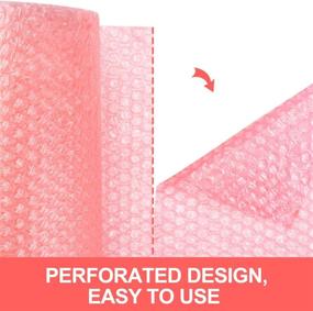img 1 attached to Fuxury Pink Anti-Static Bubble Cushion Wrap Roll Air Bubble Roll 1 Roll 36 Feet