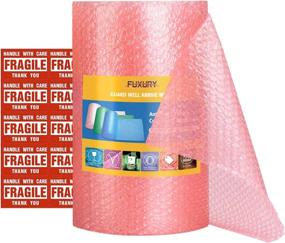 img 4 attached to Fuxury Pink Anti-Static Bubble Cushion Wrap Roll Air Bubble Roll 1 Roll 36 Feet