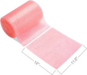 img 3 attached to Fuxury Pink Anti-Static Bubble Cushion Wrap Roll Air Bubble Roll 1 Roll 36 Feet