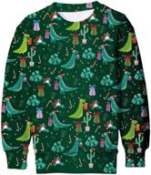 ❤️ lovekider kids ugly christmas sweater: hilarious 3d xmas pullover with inner fleece in size 4-16 logo