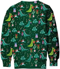 img 2 attached to ❤️ Lovekider Kids Ugly Christmas Sweater: Hilarious 3D Xmas Pullover with Inner Fleece in Size 4-16