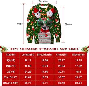 img 1 attached to ❤️ Lovekider Kids Ugly Christmas Sweater: Hilarious 3D Xmas Pullover with Inner Fleece in Size 4-16