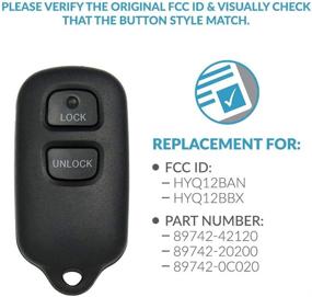 img 1 attached to Keyless2Go Replacement: New Keyless Entry Remote 🔑 Car Key Fob 3 Button FCC HYQ12BBX HYQ12BAN