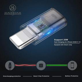 img 3 attached to 🔌 Адаптер Maogoam USB C к iOS: Женский разъем типа C к мужскому разъему iOS | 20W PD | Совместим с iPhone 12/13, iPad, AirPods | Оригинальное зарядное устройство для MacBook USB C | Поддержка Apple Carplay (Не для наушников)