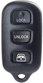 img 1 attached to 🔑 Enhanced Toyota Key Fob Cover: Toyota 4Runner Sequoia Key Fob Case Shell Replacement