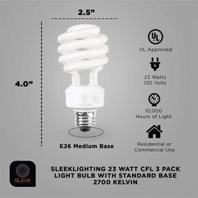 img 3 attached to SleekLighting Medium Screw 23Watt Light: Illuminating Your Space with Efficiency