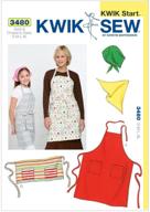 🧵 versatile aprons and scarf sewing pattern | kwik sew k3480 | size s-m-l-xl logo
