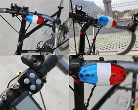 img 3 attached to 🚲 DS. DISTINCTIVE STYLE Ace Select Electronic Police Siren for Bike with 4 Tones and Powerful LED Light - Enhance Your Bicycle Safety