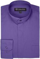 👔 fortino landi men's long sleeve banded collar clothing and shirts logo