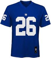 🏈 new york giants #26 blue youth mid tier home jersey for saquon barkley logo