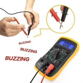 img 1 attached to 🚗 Automotive Digital Multimeter: Car Battery Circuit Tester, Voltmeter for DC AC Voltage & Current, OHM Continuity & Resistance Meter, Ammeter for Diodes & Transistor, Electrical Test Meter with Test Leads & Backlight LCD Display