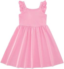 img 4 attached to 👗 Vintage Flutter Sundress: Adorable Dresses for Toddler Girls' Clothing