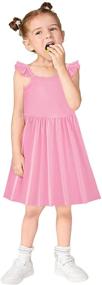 img 2 attached to 👗 Vintage Flutter Sundress: Adorable Dresses for Toddler Girls' Clothing