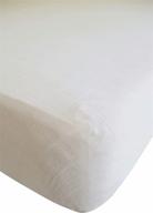 👶 magnificent marlowe & co soft bamboo cotton muslin standard size crib sheet: perfect for your baby boy or girl (natural) logo