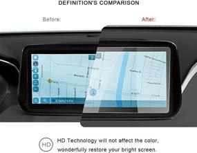 img 1 attached to 📱 R RUIYA HD Clear Tempered Glass Screen Protector for 2021 Hyundai Santa Fe TM Ltd Limited Calligraphy 10.25 Inches Navigation Instrument LCD Display Touch Screen - 9H Hardness, Anti-Scratch, Compatible with Hyundai Accessories (10.25" Navigation Tempered Glass Film)