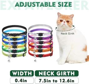 img 3 attached to EXPAWLORER Pack Cat Collars Set