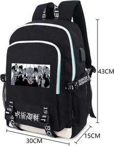 img 2 attached to Roffatide Backpack Schoolbag Rucksack Headphone Laptop Accessories