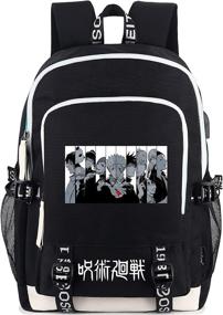 img 4 attached to Roffatide Backpack Schoolbag Rucksack Headphone Laptop Accessories