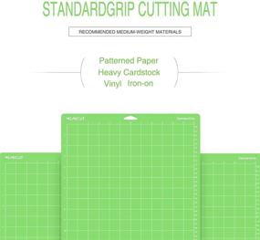 img 1 attached to Monicut 12x24 Standardgrip Cutting Mat for Cricut Maker 3/Maker/Explore 3/Air 2/Air/One: 3 🎨 Pcs Non-Slip Flexible Cutting Mats - Ideal for Crafts, Quilting, Sewing, and all Arts