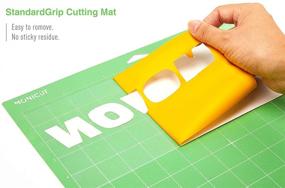 img 3 attached to Monicut 12x24 Standardgrip Cutting Mat for Cricut Maker 3/Maker/Explore 3/Air 2/Air/One: 3 🎨 Pcs Non-Slip Flexible Cutting Mats - Ideal for Crafts, Quilting, Sewing, and all Arts