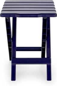 img 2 attached to 🏖️ Camco 21033 Navy Regular Adirondack Portable Outdoor Folding Side Table: Beach, Camping, Picnics, Cookouts & More!