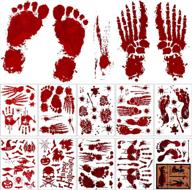 halloween stickers handprints footprints decorations logo