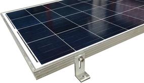 img 3 attached to 🔆 Smarkey Solar Panel Mounting L Bracket 4 Units for RV Boat Off Grid Roof, Supporting 10W/20W/50W/80W/100W Solar Panel