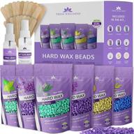 🌸 tress wellness 21oz hard wax beans - painless coarse hair removal for bikini, brazilian, underarms, back, and chest logo