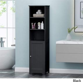 img 2 attached to Lindsay Standing Bathroom Storage Cabinet Furniture for Accent Furniture