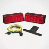 🚨 enhanced visibility: fulton wesbar 407540 waterproof led low profile tail light kit for over 80" wide trailers - red logo