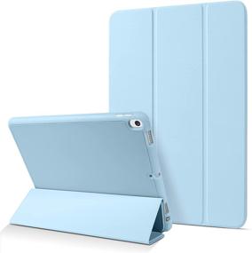 img 4 attached to 📱 BENTOBEN Case for iPad Air 10.5" (3rd Gen) 2019 / iPad Pro 10.5" 2017 – Slim TPU Back Cover with Pencil Holder – Light Blue