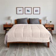 sheets & giggles comfortest comforter: down alternative eucalyptus lyocell, 🛏️ all season, cool to the touch, responsibly made, allergen-free - twin pearl logo