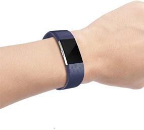 img 2 attached to Красные браслеты RedTaro для Fitbit Charge 2 - наилучшее качество для мужчин и женщин