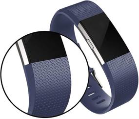 img 1 attached to Красные браслеты RedTaro для Fitbit Charge 2 - наилучшее качество для мужчин и женщин