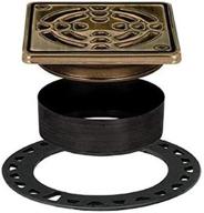🚿 schluter kerdi-drain grate kit, 4" oil rubbed bronze: premier drain solution with stylish appeal logo