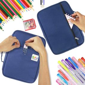 img 1 attached to YOUSHARES 220 Slots Colored Pencil Case and 145 Slots Gel Pens Case: Organize Your Art Supplies in Style!