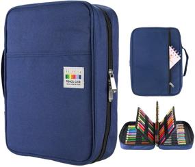 img 4 attached to YOUSHARES 220 Slots Colored Pencil Case and 145 Slots Gel Pens Case: Organize Your Art Supplies in Style!
