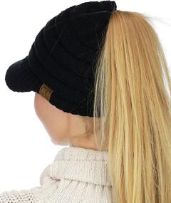 img 4 attached to C C BeanieTail Messy Ponytail Beanie Outdoor Recreation in Hiking & Outdoor Recreation Clothing